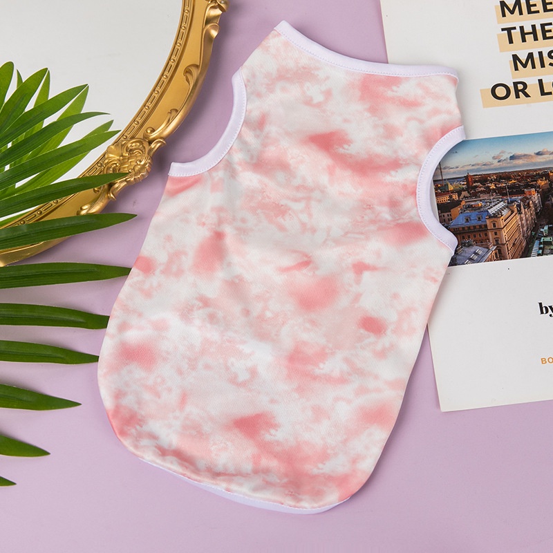 Áo Thun Họa Tiết Trái Tim Hoạt Hình Thời Trang Mùa Hè Cho Thú Cưng