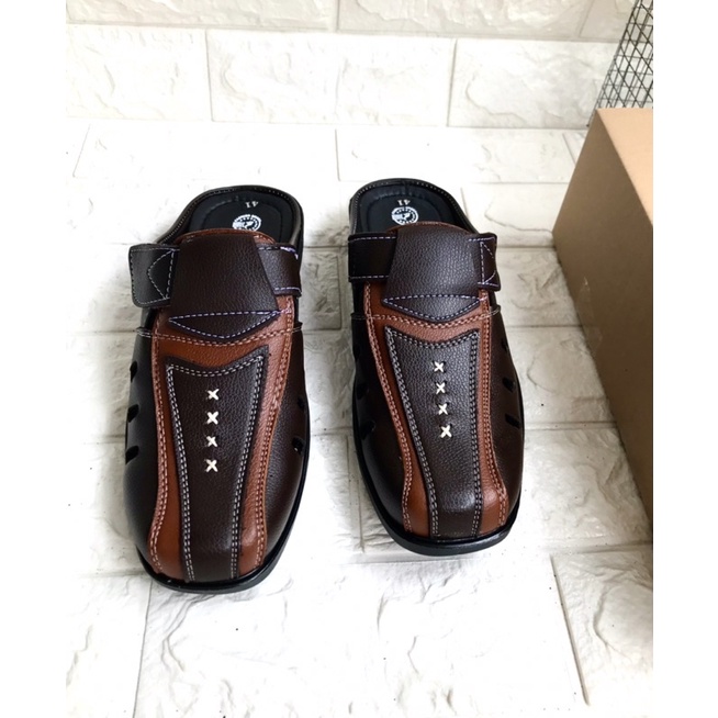 Dép sapo nam mẫu mới, da mềm, kiểu dáng đẹp, size từ 38-43, đế khâu sẵn rất chắc chắn
