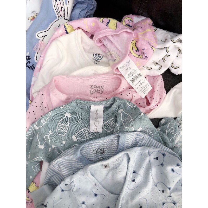 Sleepsuit bộ body dài tay xuất dư các hãng cho bé