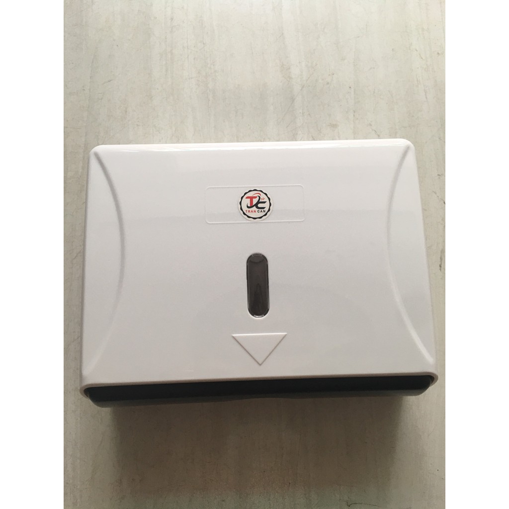 Hộp đựng giấy lau tay rút kéo - hộp đựng giấy treo tường - hop dung giay lau tay màu trắng