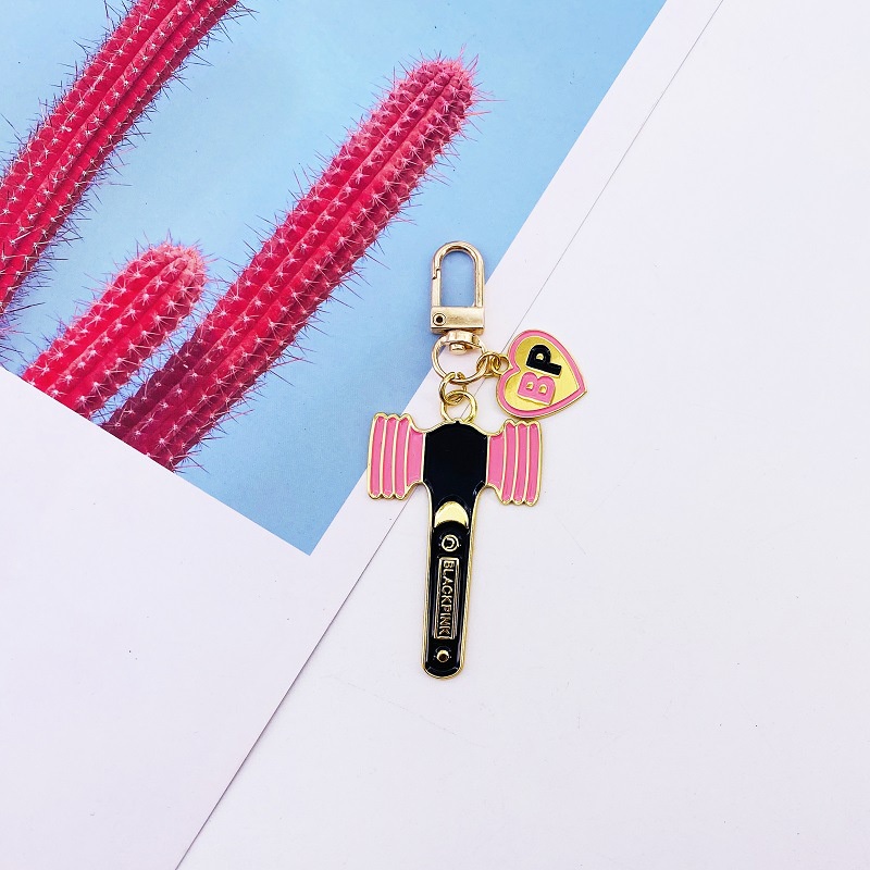 Móc khóa kim loại hình nhóm nhạc BTS BLACKPINK NCT TWICE GOT7 EX SEVENTEEN STRAYKIDS