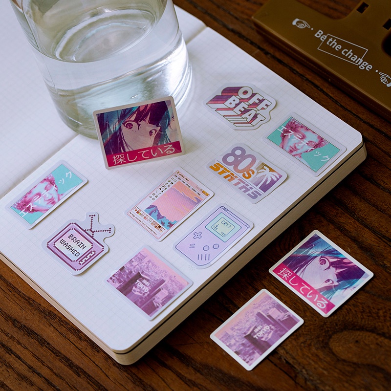 Bộ hộp Nhãn dán sticker nhiều chủ đề khác nhau  trang trí sổ tay M020