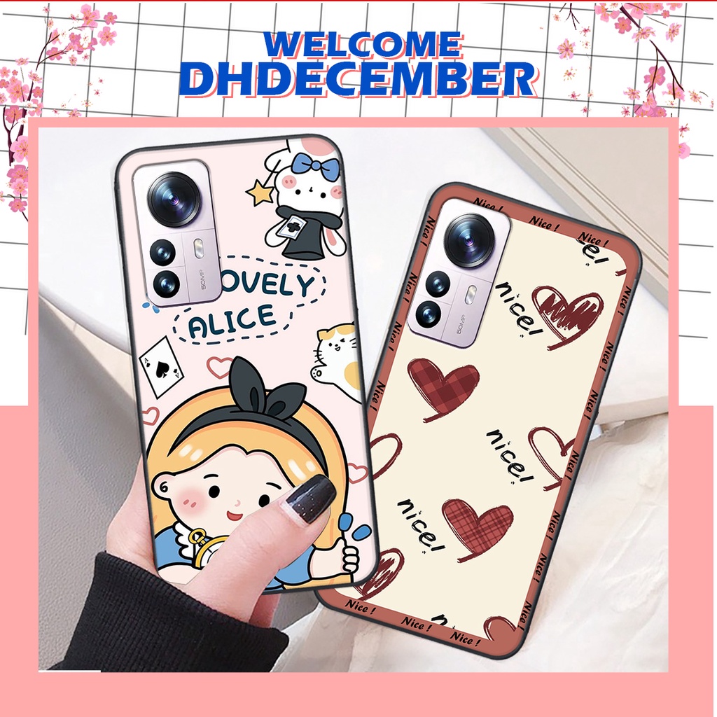 Ốp lưng Xiaomi 12 in hình nice ,good luck happy ốp xinh viền dẻo đẹp chất