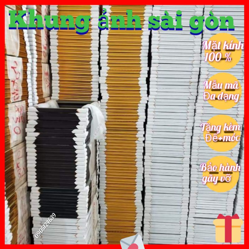 [Giá rẻ] khung hình để bàn(mặt kính 3 ly)A6(10x15)B6(13x18)A5(15x21)A4(21x30)khung ảnh treo tường(in hình theo yêu cầu)