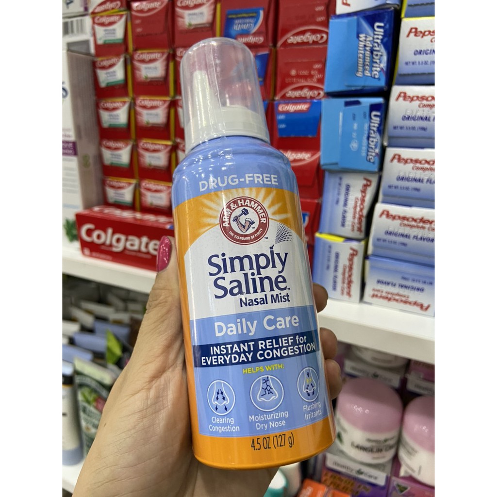 Xịt mũi chống dị ứng Simply Saline Daily Care 127g (USA)