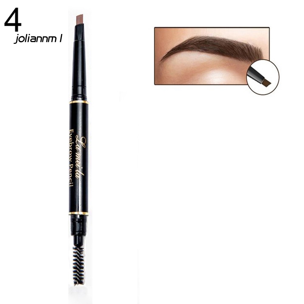 [Hàng mới về] Bút kẻ lông mày có cọ tích hợp hai đầu chống nhòe thiết kế xoay tự động | BigBuy360 - bigbuy360.vn