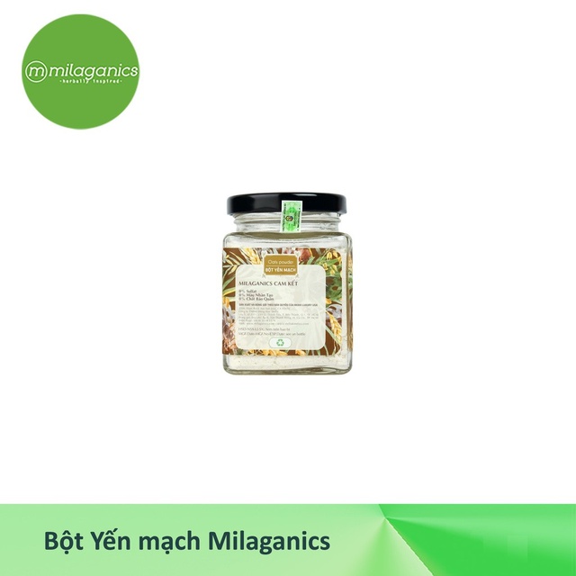 Bột Yến Mạch Milaganics Hũ 90g