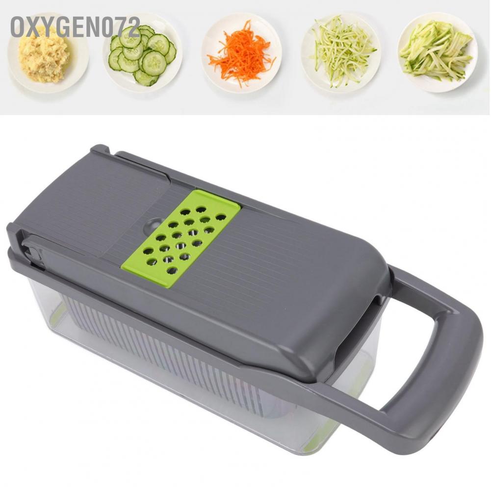 Oxygen072 Oxygen072 Máy cắt rau củ đa chức năng với tách lòng trắng trứng 6 lưỡi xay tỏi thành viên thực phẩm công suất lớn