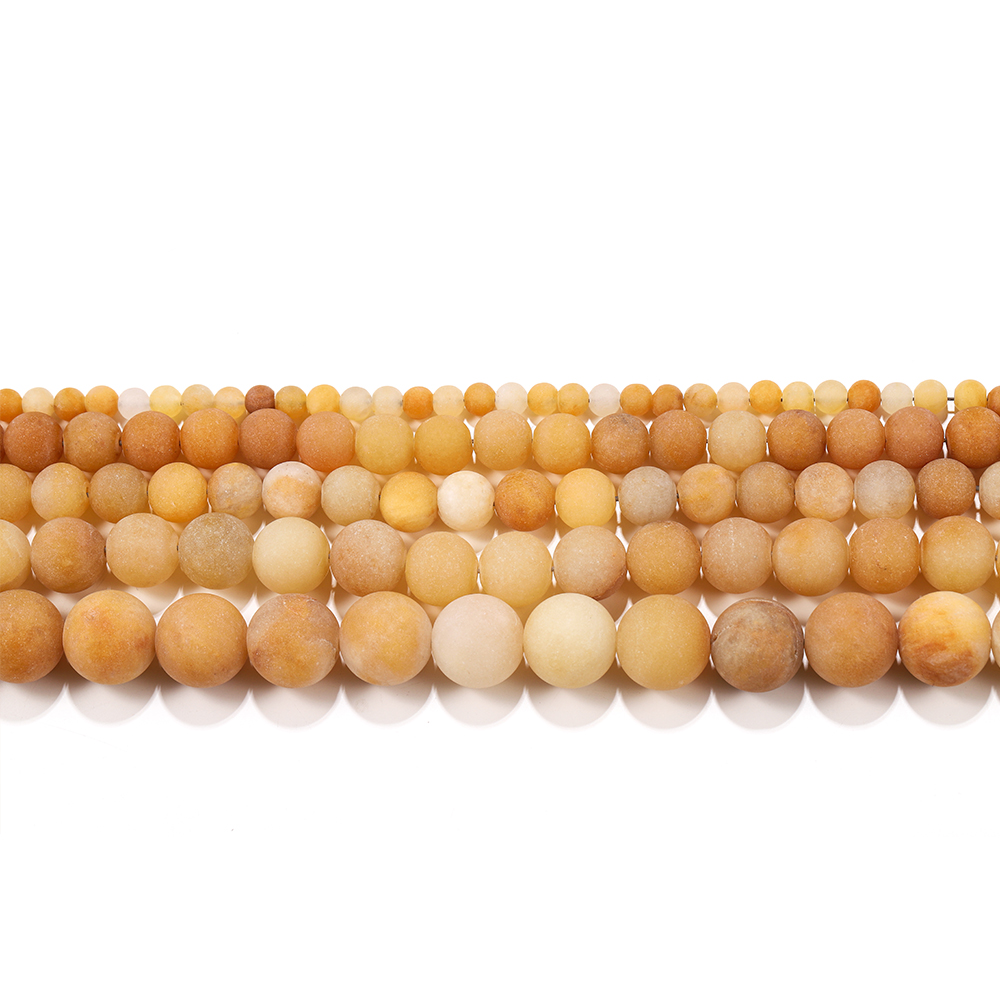 Vòng cổ hạt vàng tròn St.kunkka Kích thước 4/6/8 / 10mm để làm đồ trang sức tự làm