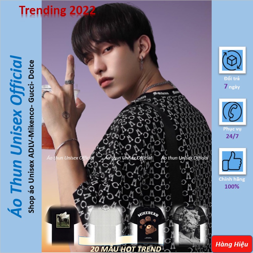 Áo Thun MAISON MIKENCO 20 Mẫu Hot Trend 2022 Nam Nữ Chất Cotton Form Rộng - AothunUnisex