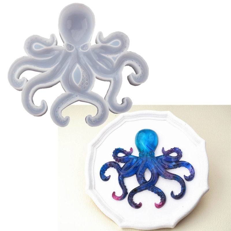 Khuôn Silicone Làm Đồ Thủ Công DIY Hình Bạch Tuộc/ Đại Dương Dành Cho Trang Trí Nhà Cửa