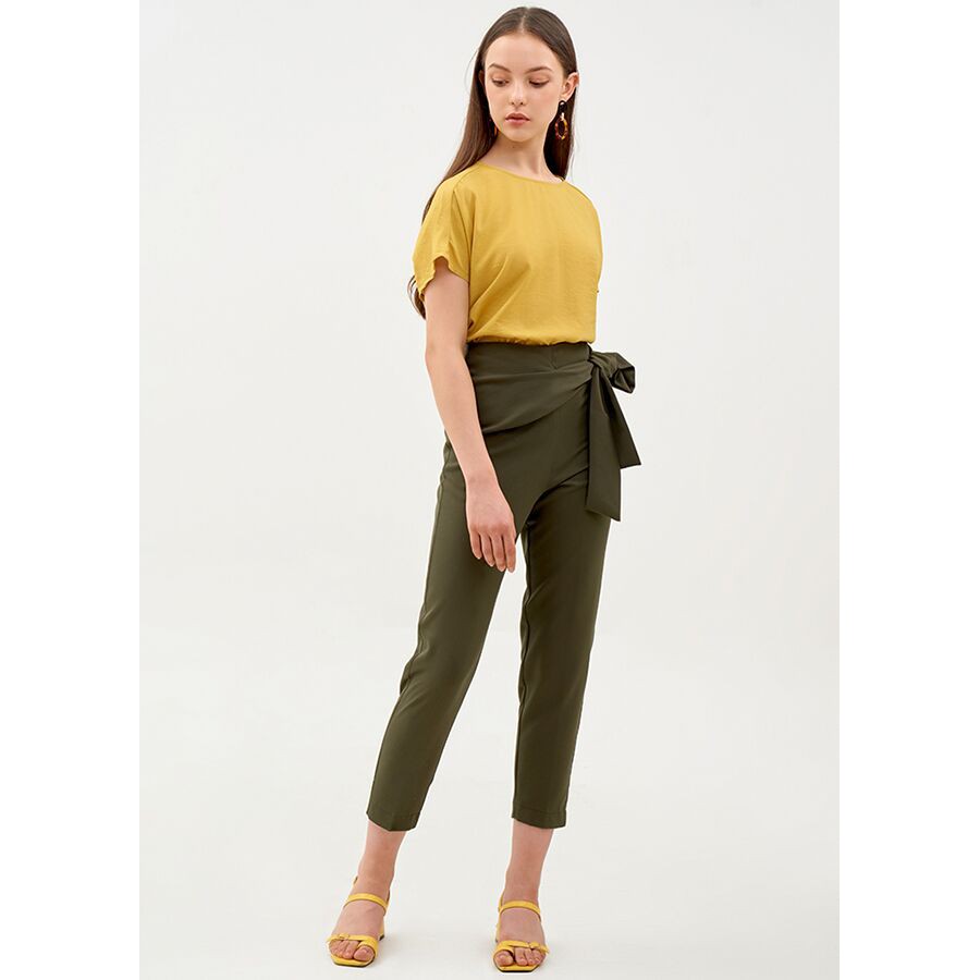 Quần dài nữ thắt nơ 1 bên - MARC FASHION | BigBuy360 - bigbuy360.vn