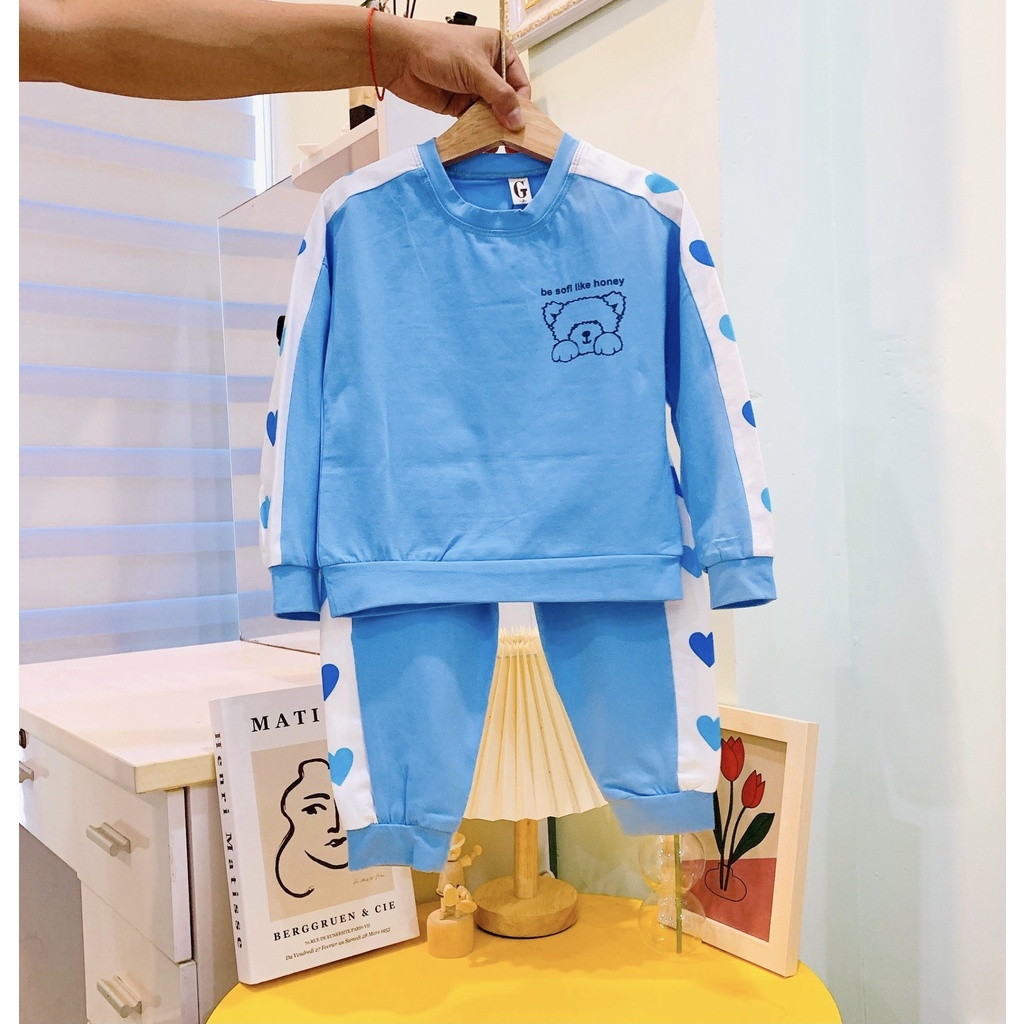 Lyvyshop - (Hàng đẹp) Bộ dài tay siêu dễ thương cho bé gái 08-28kg
