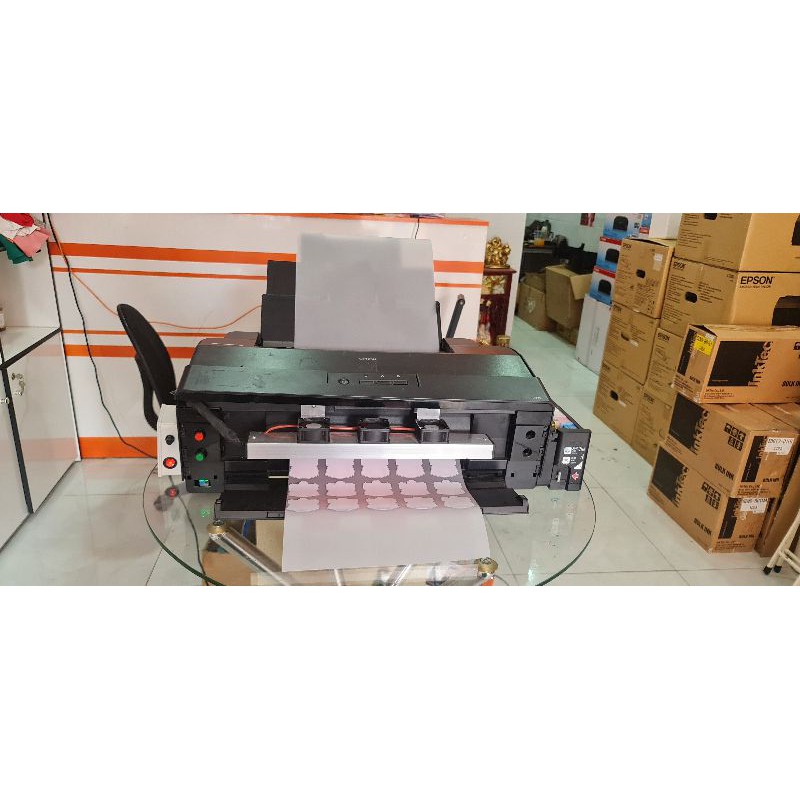 Máy in Pet chuyển nhiệt khổ A3 dạng cuộn tự động nhận Pet