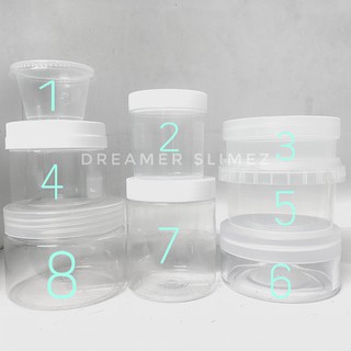 HỦ NHỰA NẮP TRẮNG - HŨ NHỰA ĐỰNG SLIME