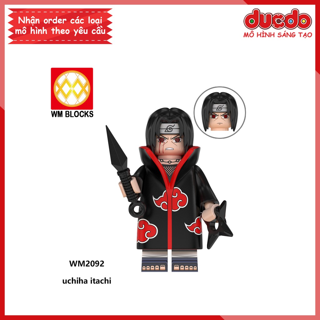 Minifigures các nhân vật trong Naruto, Sasuke mới nhất - Đồ chơi Lắp ghép Xếp hình Mô hình Mini WM6106