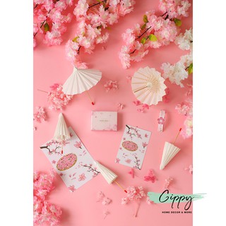 Khóm hoa anh đào, ô nhỏ làm phụ kiện chụp ảnh, trang trí - Gippy Decor