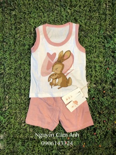 Bộ ba lỗ cotton cho bé (combo set 5 bộ)