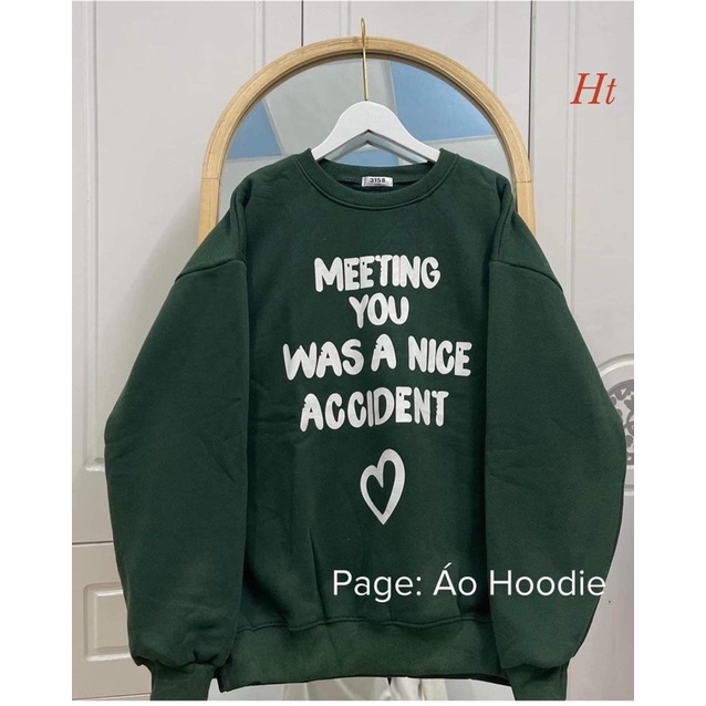 Áo nỉ bo cotton MEETTING YOU HT12