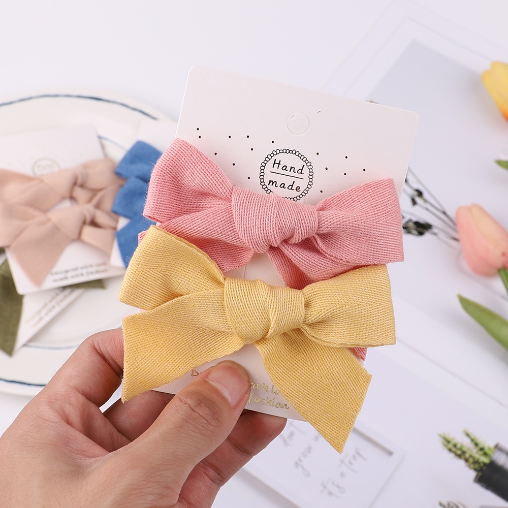 2 Kẹp tóc KIDSBOWS hình nơ nhiều màu xinh xắn cho bé gái