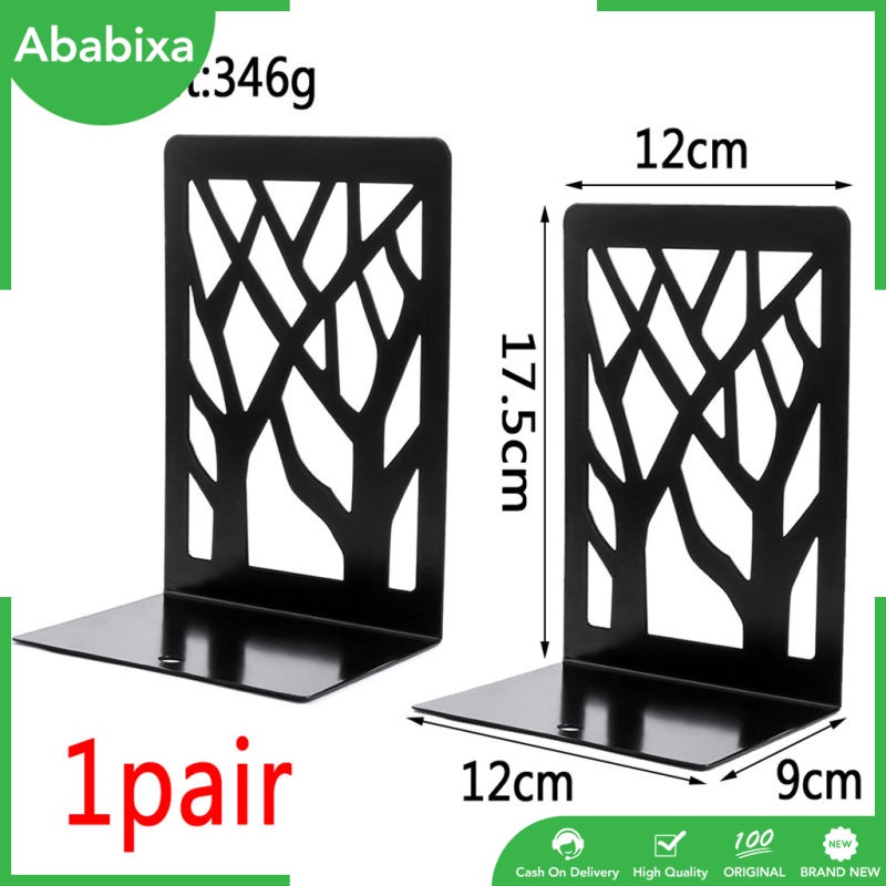 cặp đầu chặn để sách bằng kim loại chống trượt dùng cho trang trí nội thất