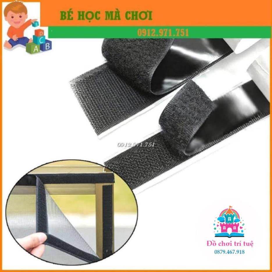 Băng dính gai khóa nhám dán xé CÓ SẴN KEO DÁN