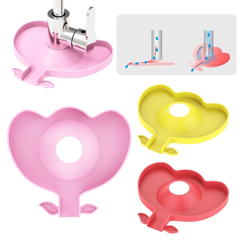Tấm Silicone Gắn Vòi Nước Bồn Rửa Chén Nhà Bếp Nhanh Khô Có Thể Tái Sử Dụng