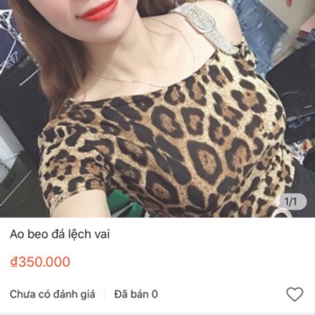 Áo kiểu beo quai đá QC