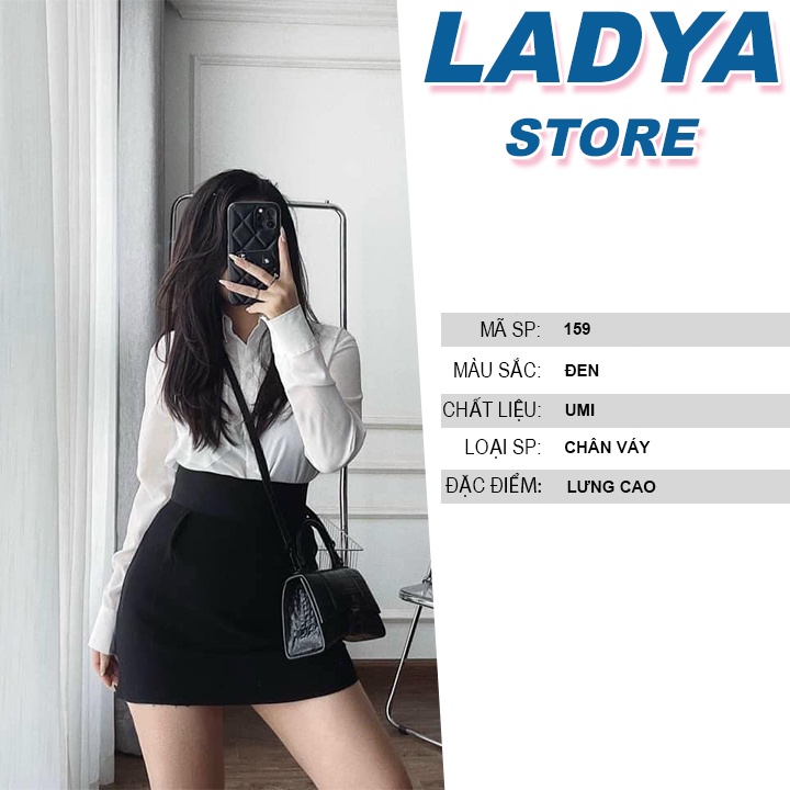Chân váy chữ A Ladya nữ lưng cao ngắn cao cấp M159