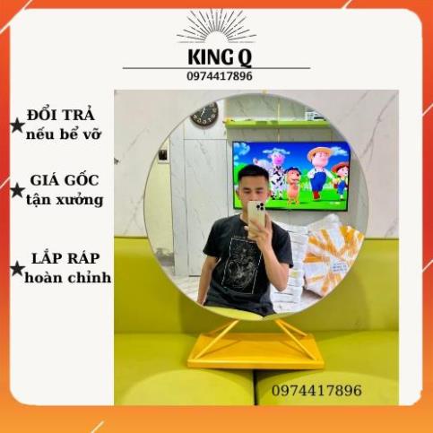 Gương để bàn trang điểm 𝐇𝐚̀𝐧𝐠 𝐡𝐨𝐭, 𝐠𝐢𝐚́ 𝐱𝐮̛𝐨̛̉𝐧𝐠 gương để bàn phấn xinh xắn KING Q STORE