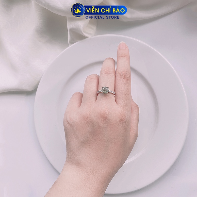Nhẫn bạc nữ tóc xanh chất liệu bạc 925 thời trang phụ kiện trang sức nữ Viễn Chí Bảo N600028-1