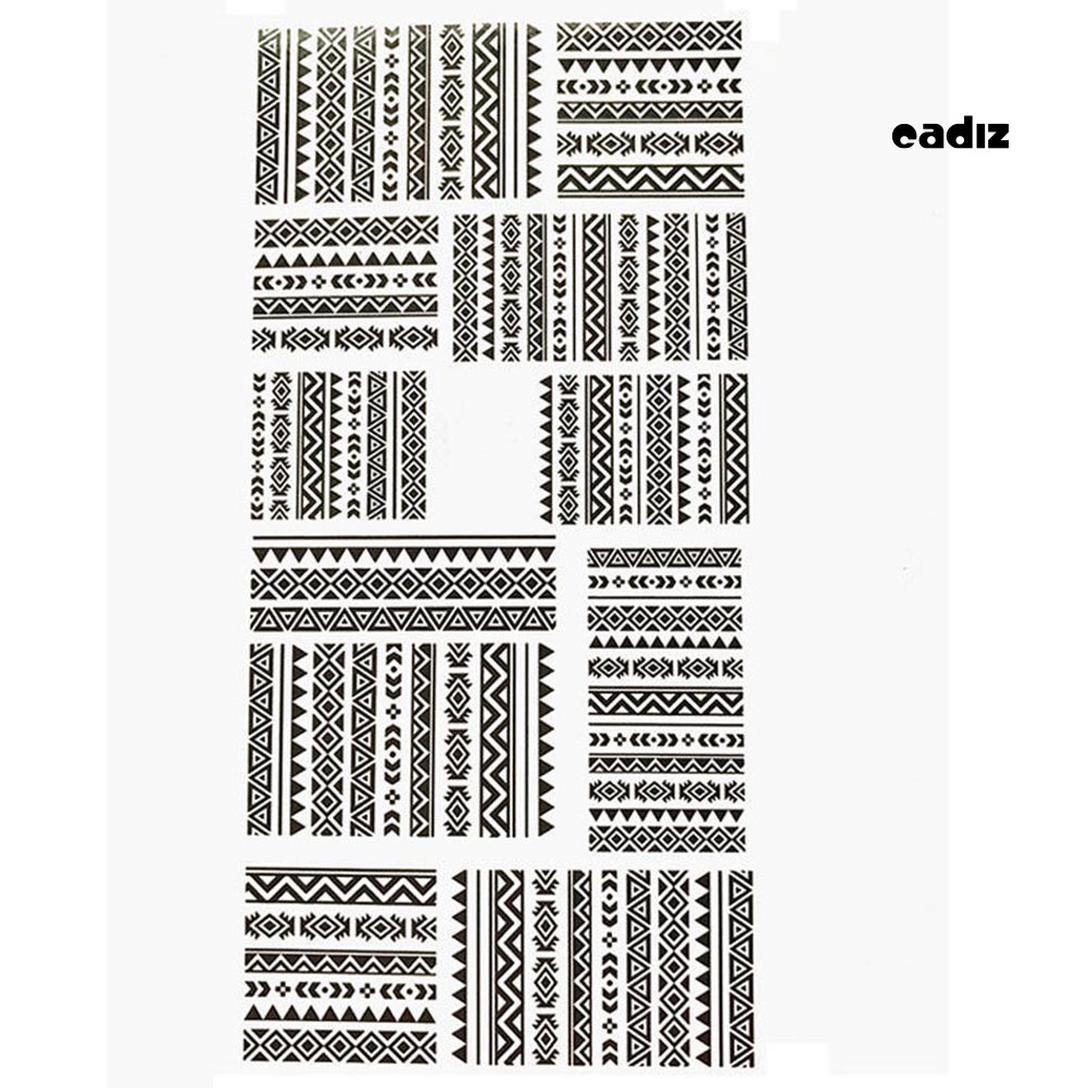 Miếng Dán Trang Trí Móng Tay Chuyển Nước Nhiều Kiểu DIY