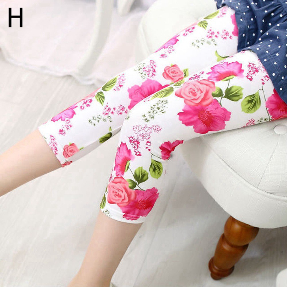 Quần Legging Hoa Bướm Cho Bé Gái