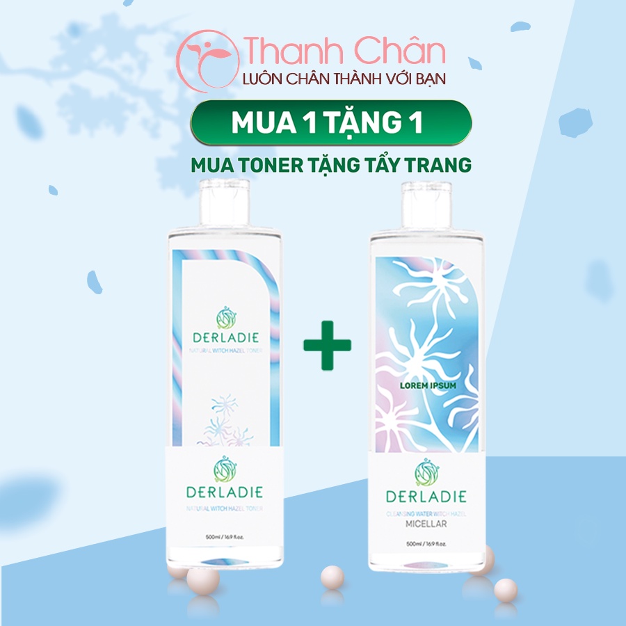 Nước hoa hồng Derladie Natural Toner 500ml