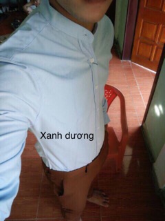 🌺Áo Sơ Mi Nam Tay Dài Cổ Trụ💖