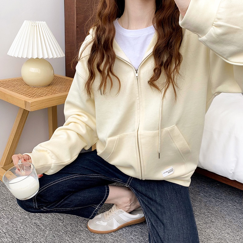 Áo Khoác Cardigan Tay Dài Có Mũ Trùm Đầu 45104 Phong Cách Mới | BigBuy360 - bigbuy360.vn
