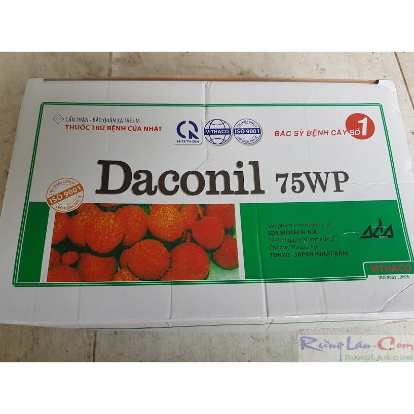 Daconil 75wp Thuốc trừ bệnh thán thư, đóm vàng lá gói 15gr