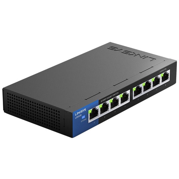 Bộ chia mạng Switch 8 cổng Gigabit Linksys LGS108