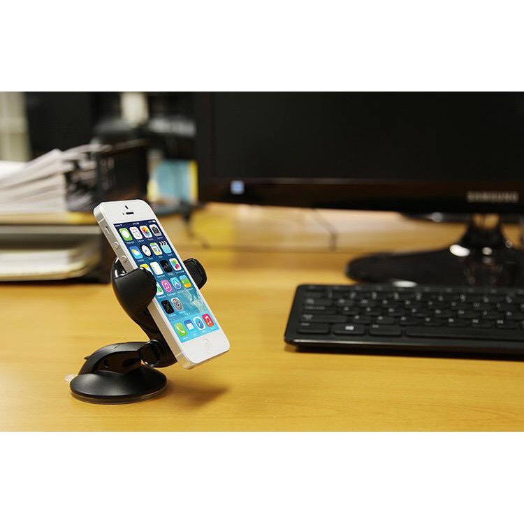 Kệ đỡ điện thoại xoay 360 độ dành cho xe hơi để bàn làm việc và  thể điều chỉnh hút gắn tiện lợi GĐ02 | BigBuy360 - bigbuy360.vn