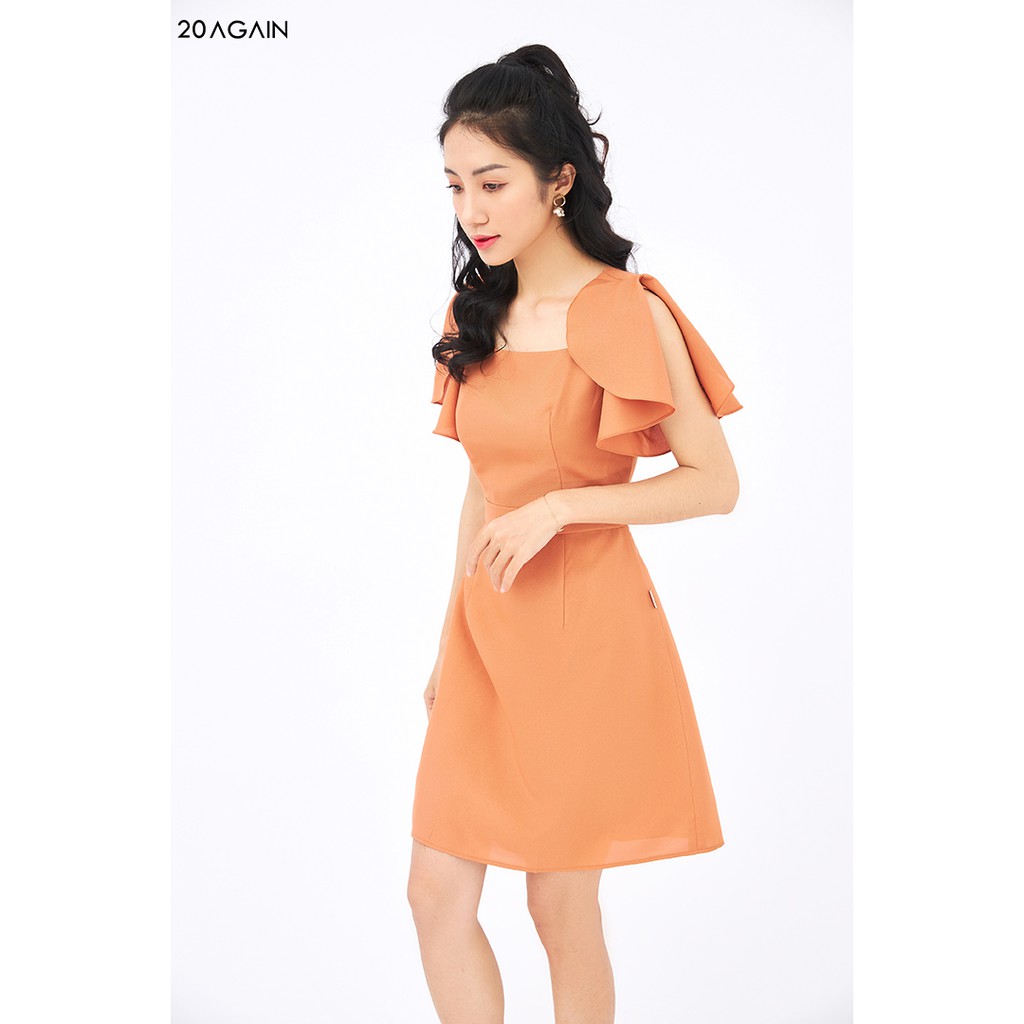 Đầm xòe cổ vuông tay xòe 20AGAIN DEW1089 | BigBuy360 - bigbuy360.vn