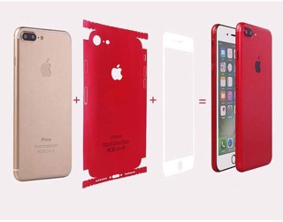 Miếng dán skin danh cho iphone màu đỏ
