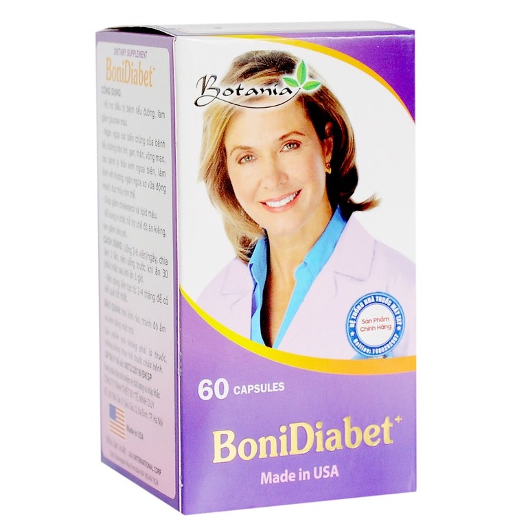 BoniDiabet Giúp hỗ trợ bệnh tiểu đường, ngăn ngừa biến chứng.(30 viên)