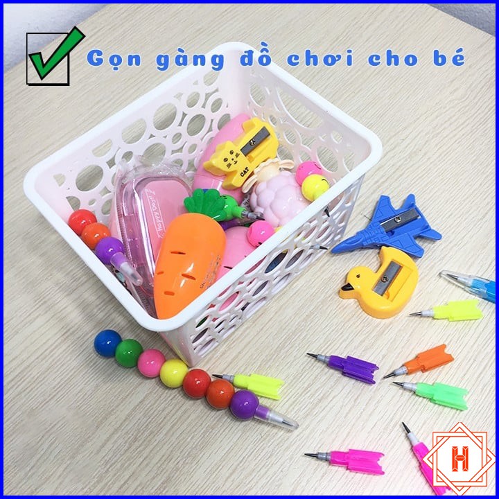 Khay nhựa Hàn Quốc bé Song Long sắp xếp ngăn nắp không gian tiện dụng { H }