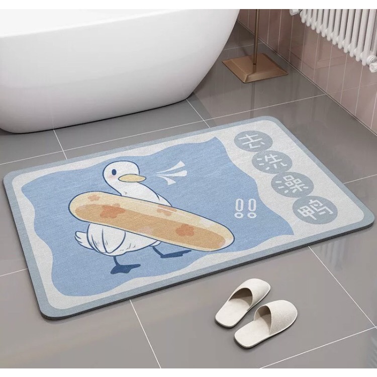 [SIÊU THẤM] Thảm Silicon Siêu Thấm Nước Chống Trượt Lót Sàn Nhà Tắm 40x60cm - Dumi Shop