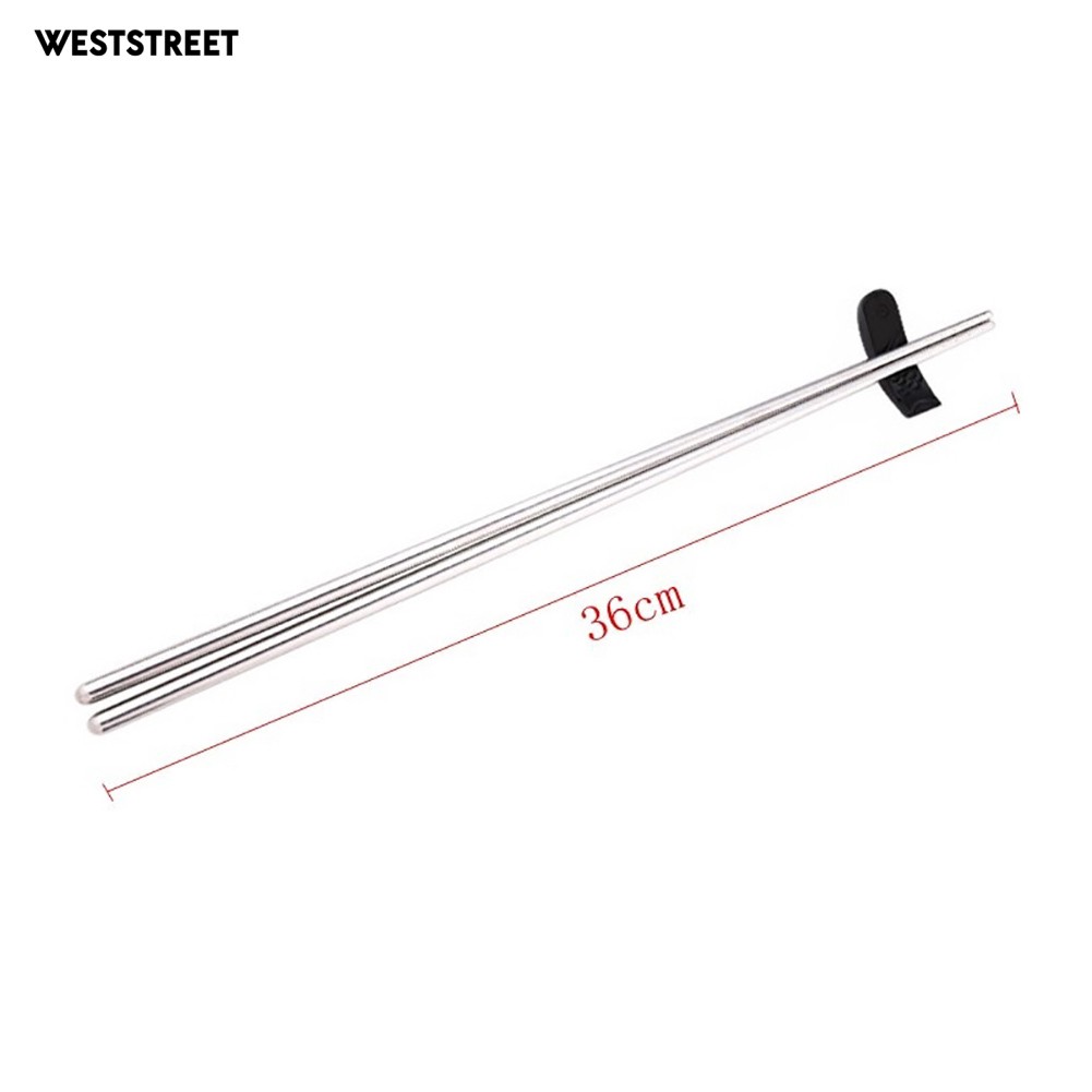 Đũa Dài Chống Trượt Bằng Thép Không Gỉ 14inch