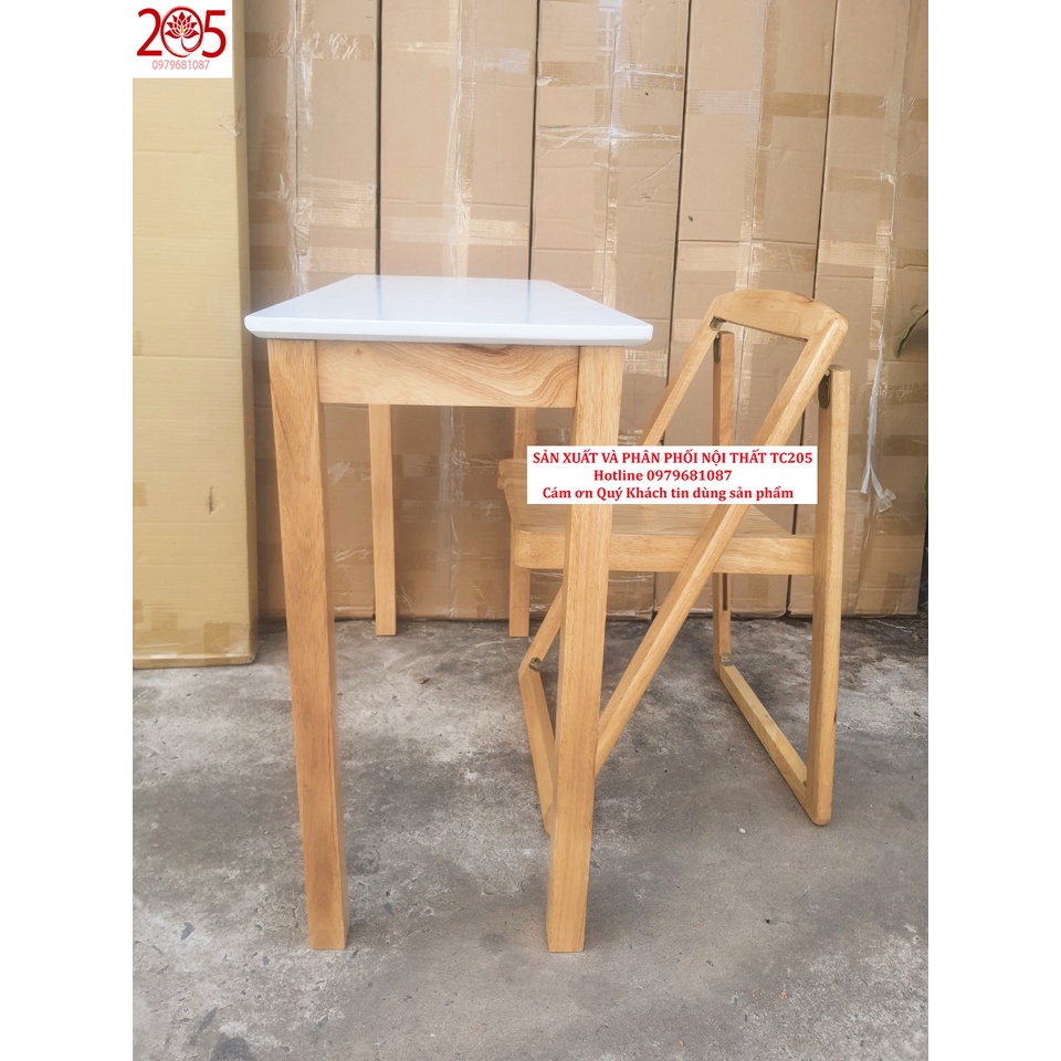BÀN LÀM VIỆC TC205 - 900x365x730 CHÂN VUÔNG -580k - GỖ CAO SU