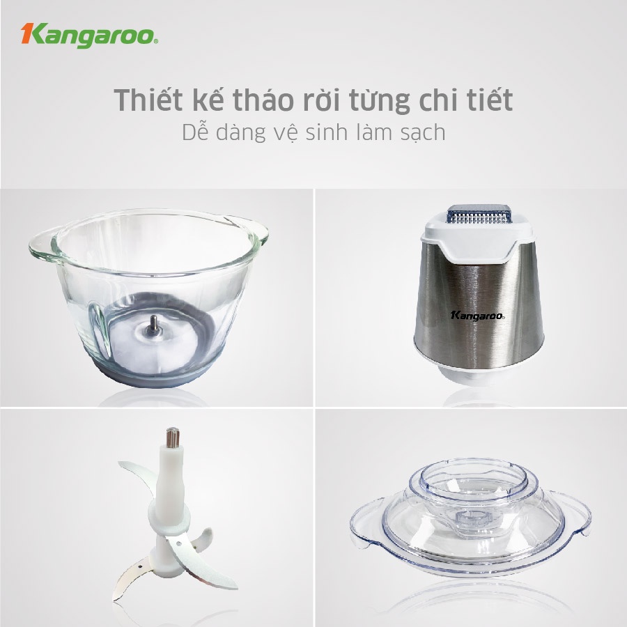 [Mã ELHADEV giảm 4% đơn 300K] Máy xay thịt 1.2L Kangaroo KG12TI