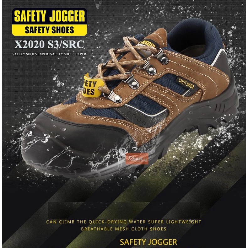 Giày bảo hộ lao động nam da bò - Jogger X2020