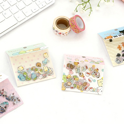 PeachBộ 80 Miếng Dán Trang Trí Sổ Tay/Điện Thoại/Nhật Ký/Album/Album DIY Hình Nhân Vật Sumikkogurashi Sáng Tạo