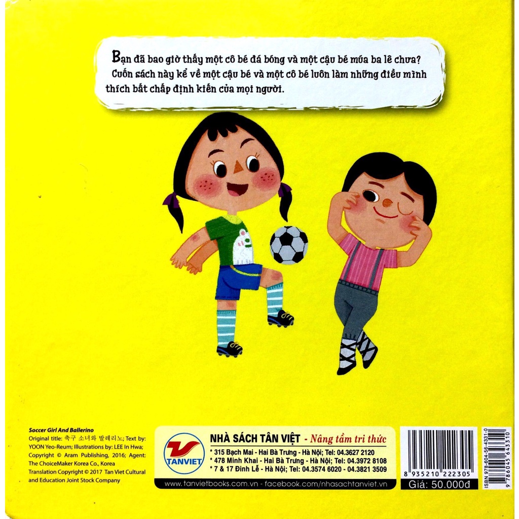 Sách - Giáo Dục Giới Tính - Cô Bé Đá Bóng Và Cậu Bé Múa Ba Lê - TV